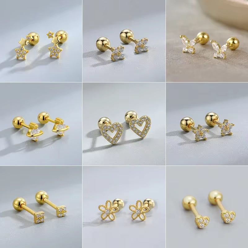 Heart Stud Earrings
