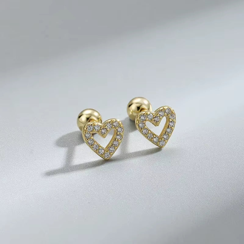 Heart Stud Earrings