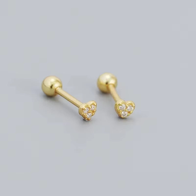 Heart Stud Earrings