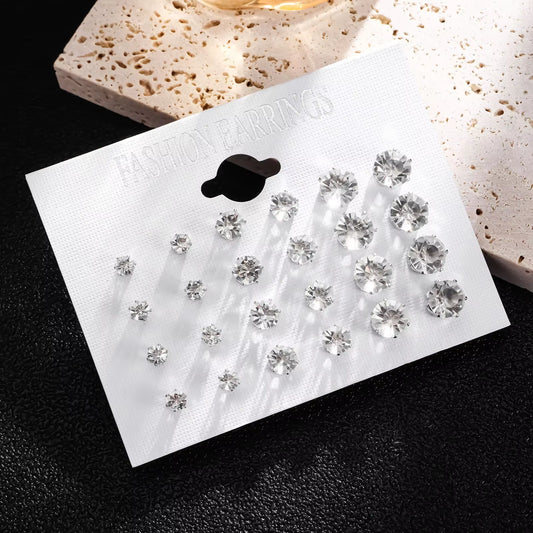 Diamond Earrings Set